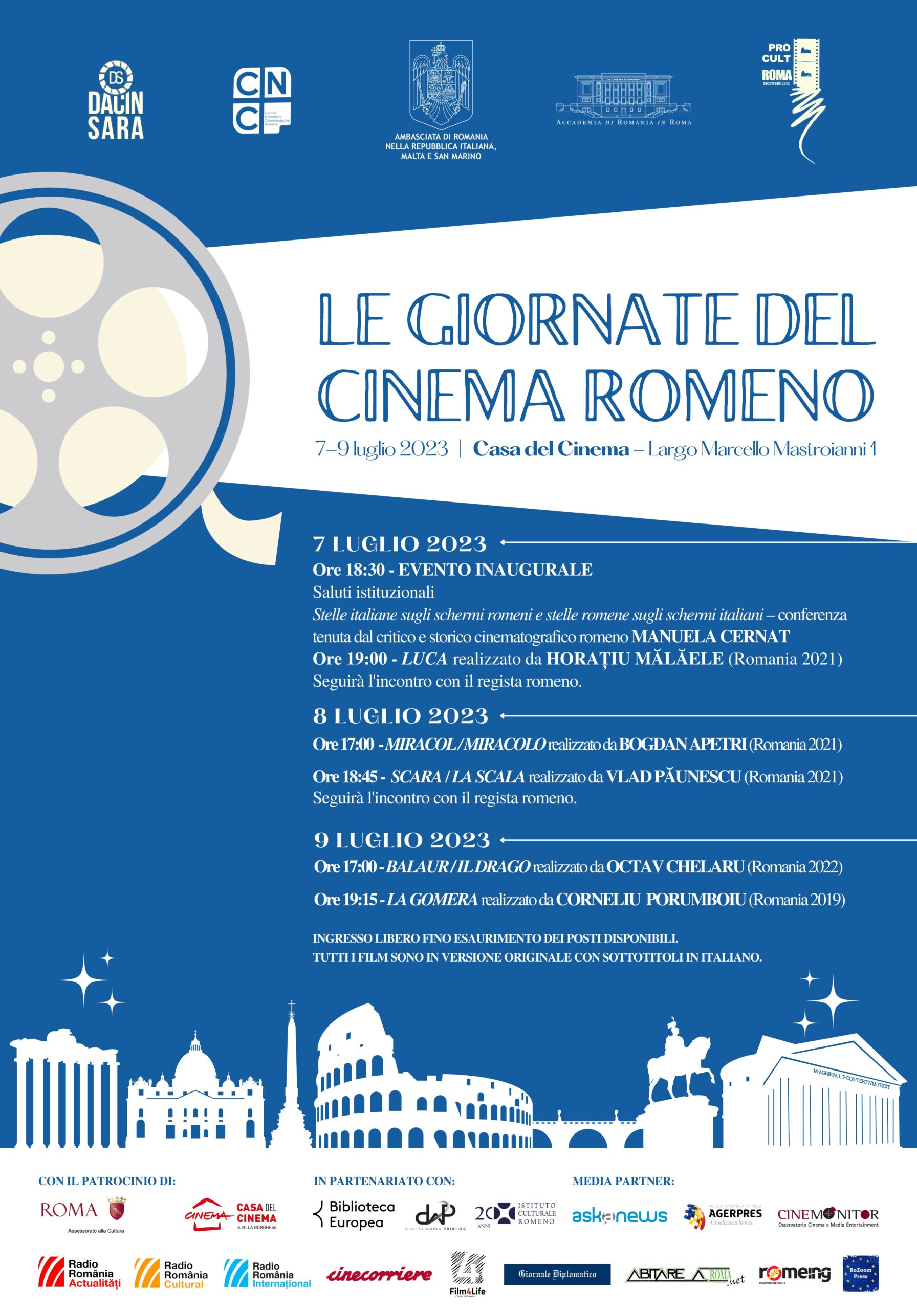 Alla Casa del Cinema di Roma le giornate del cinema romeno