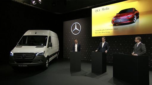 Mercedes ricavi 2023 +2% a 153,2 mld, dividendo sale a 5,3 euro