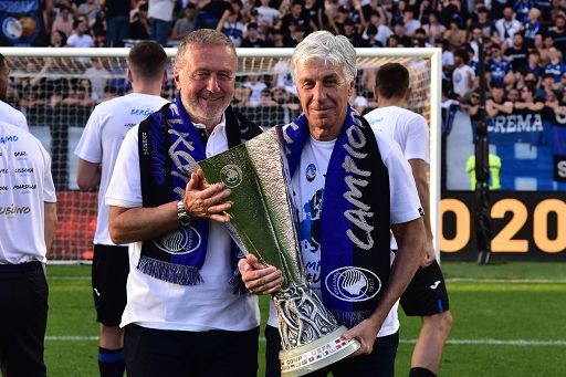 Festa grande a Bergamo per l’Atalanta premiata dal sindaco di Bergamo, Giorgio Gori