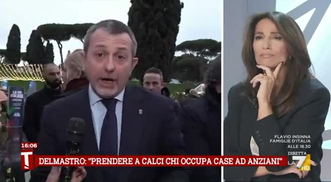 Atreju, Delmastro: "Rivendico le mie parole su chi occupa le case"