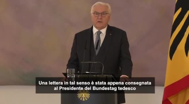 Germania, Steinmeier scioglie il Parlamento: elezioni il 23 febbraio