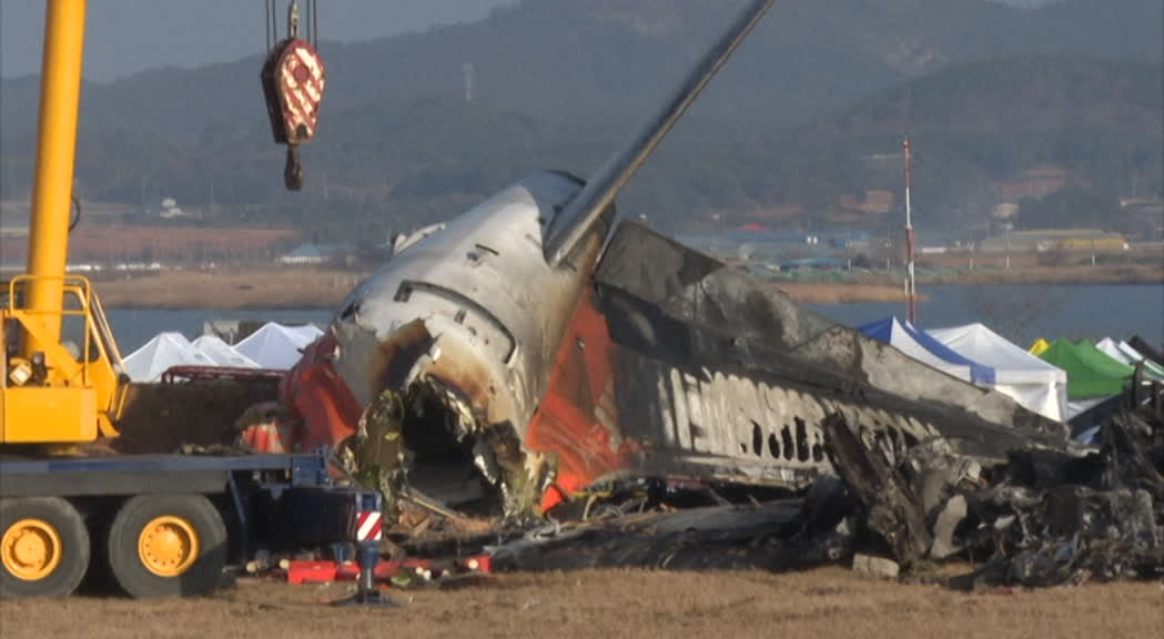 Proseguono le indagini per il disastro aereo in Corea del sud