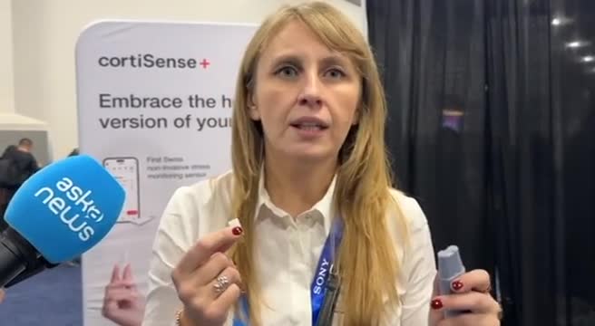 Ces 2025, il sensore che misura lo stress con la saliva