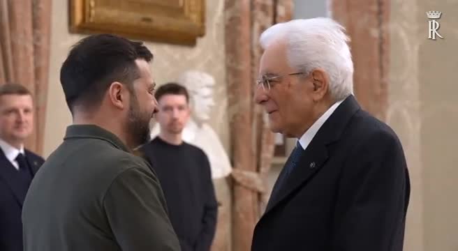 Mattarella riceve Zelensky: sostegno dell’Italia pieno e inalterato