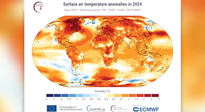 Il 2024 l’anno più caldo: il primo a superare gli 1.5 gradi C