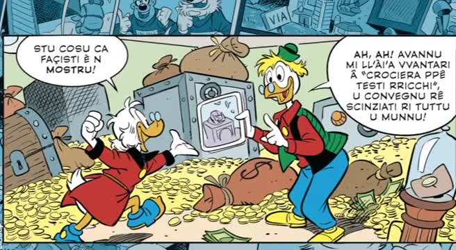 Edizione speciale di Topolino tradotto in quattro dialetti italiani