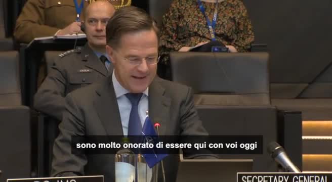 Nato, Rutte: "Benvenuto all’ammiraglio Cavo Dragone"