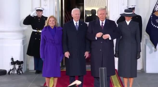 Biden accoglie Trump alla Casa Bianca prima dell’insediamento