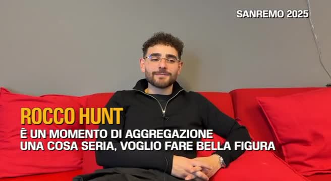 Sanremo, Rocco Hunt: è un momento di aggregazione, una cosa seria