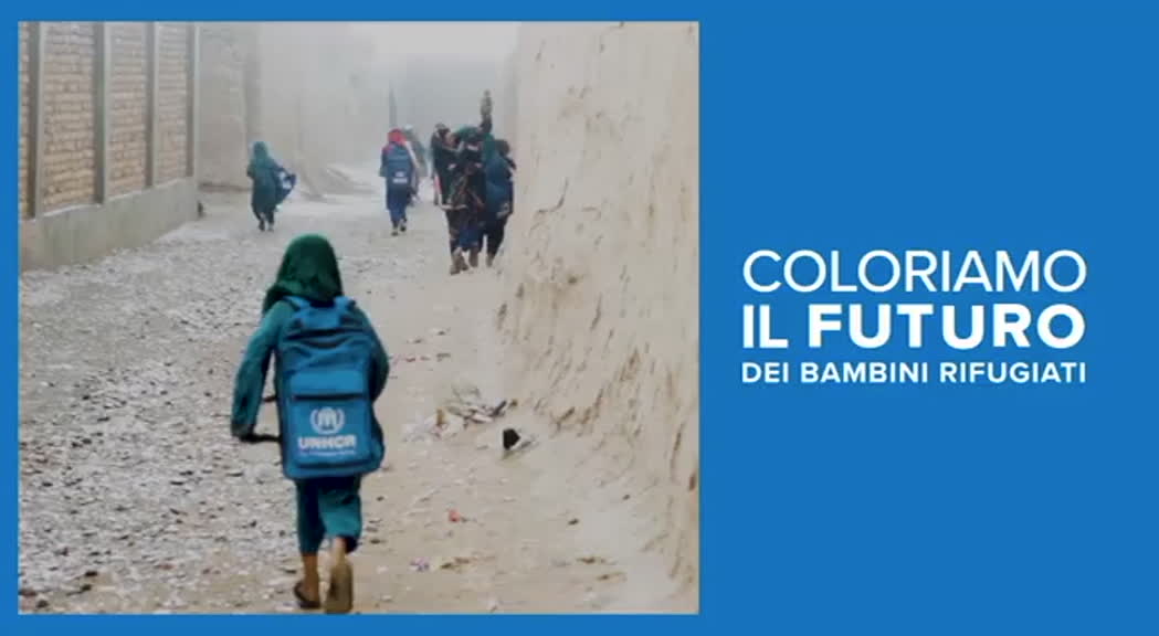 "Coloriamo il futuro"; la campagna UNHCR per i bambini rifugiati